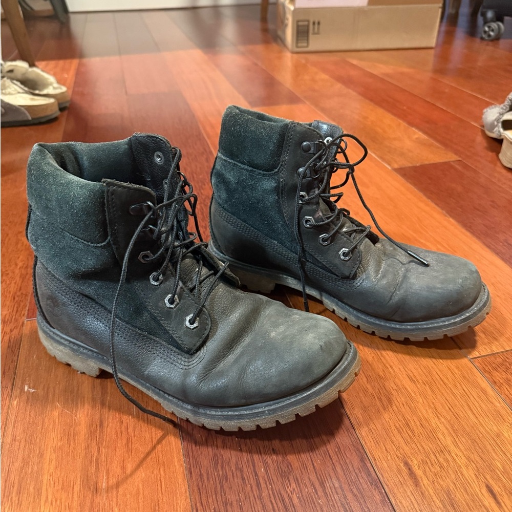Timberland Black Combat Boots